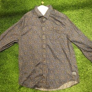 Sean John Tailored Fit Button Up Shirt Mens Size 3XL Multi-Colored Long Sleeve